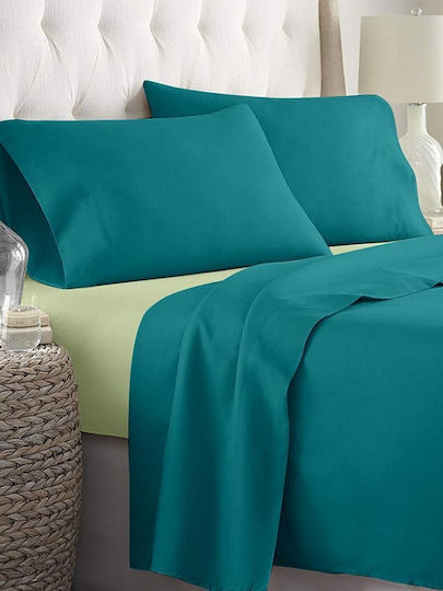 Sunshine Sheet Sets Double 200x250cm. Menta 152 206 Green 4pcs