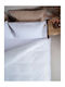 Sunshine Menta 152 Σετ Σεντόνια Διπλά 200x250εκ. 209 White (4τμχ)