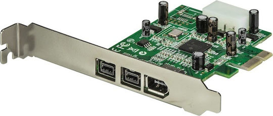 StarTech Κάρτα PCIe σε 3 θύρες Firewire 400 / Firewire 800