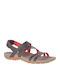 Merrell Sandspur Rose Leather Women's Flat Sandals Anatomic Sporty Espresso / Coral