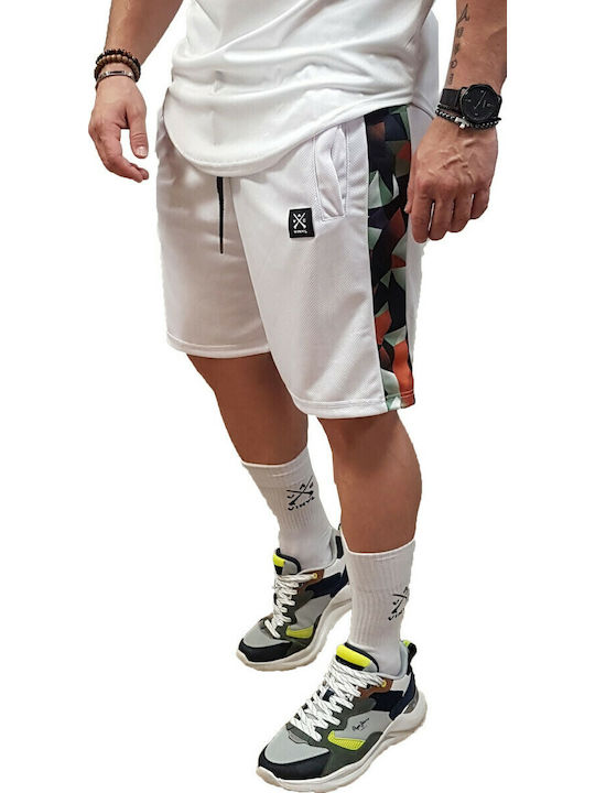 0070002 Men's Athletic Shorts White