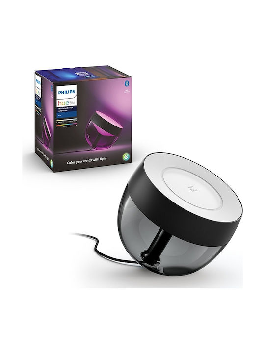 Philips Hue Iris Bluetooth Επιτραπέζιο Διακοσμητικό Φωτιστικό LED σε Μαύρο Χρώμα