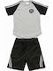 Kinderbekleidungssets mit Sommer Shorts 2 Stück Schwarz-Grau