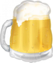 Balloon Foil Yellow Beer Mug 50cm