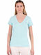 Women's Short Sleeve T-shirt Light Blue