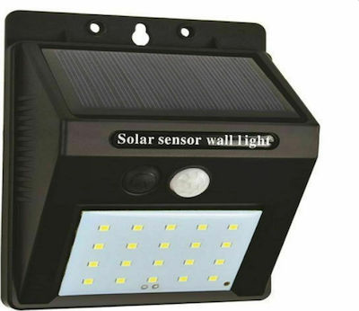 Eurolamp Montat pe perete Lumină Solară 0.55W 80lm Alb Rece 6500K cu Senzor de Mișcare IP65