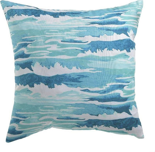 Inart Zierkissen Meer Hellblau 2 Stück 45x45cm
