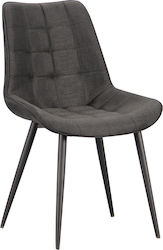 Denis Dining Room Metallic Chair Black 56x61x85cm