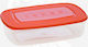 Viosarp Lunch Box Plastic Red 3000ml 1pcs