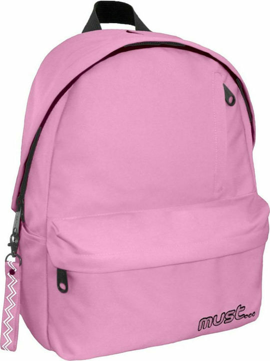 Must Monochrome Rpet Pink School Bag Backpack J...