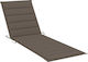 vidaXL Sun Lounger Cushion Taupe 200x70cm.