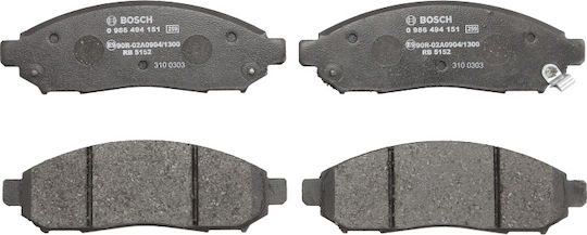 Bosch Σετ Τακάκια Εμπρός 2τμχ για Nissan Evalia / Leaf / NP300 / NV200 / Navara / Pathfinder