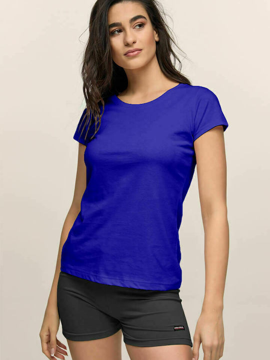 Bodymove Damen Sport T-Shirt Blau