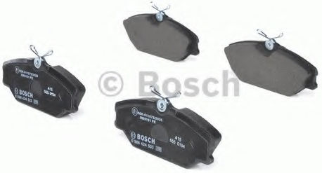 Bosch Σετ Τακάκια Εμπρός 2τμχ για Renault Clio / Laguna / Megane / Safrane / Scenic Renault