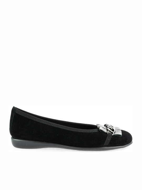 The Flexx Anatomic Suede Ballerinas 159074 Black