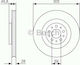 Bosch Σετ Δισκόπλακες Εμπρός 2τμχ για Fiat Doblo