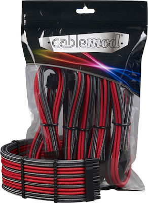 Cablemod PRO ModMesh Extension Kit Cable Κόκκινο/Μαύρο (CM-PCAB-BKIT-NKCR-3PK-R)