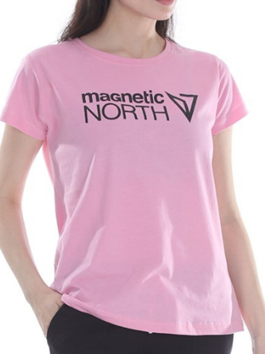 Magnetic North Γυναικείο Αθλητικό T-shirt Ροζ