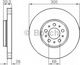 Bosch Brake Discs Front 2pcs for Volvo S60 / S80 / V70 / XC 70