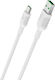 Borofone BX33 Billow USB 2.0 Cable USB-C male - USB-A 22W White 1.2m (10703)