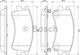 Bosch Σετ Τακάκια Εμπρός 2τμχ για Mazda 6
