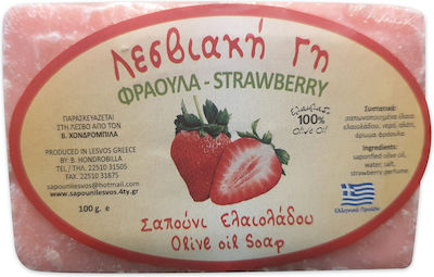 Lesviaki Gi Σαπούνι Ελαιολάδου Bară de săpun Căpșună 100gr