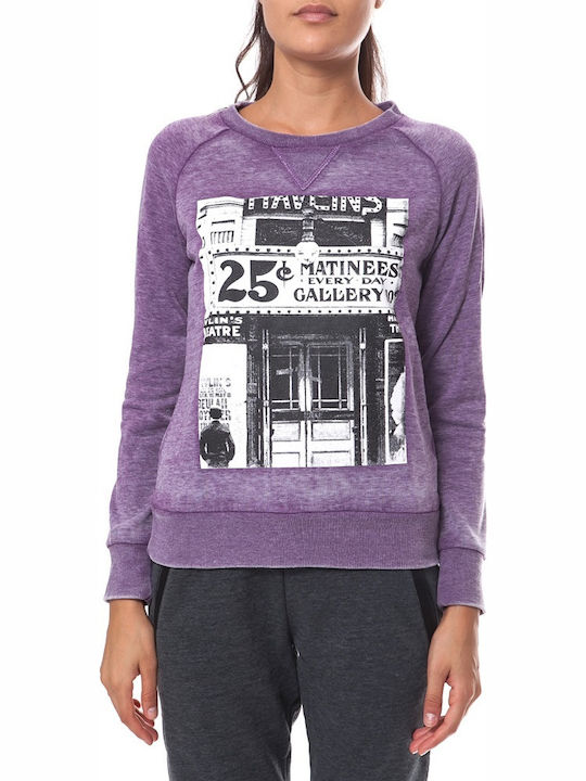 Funky Buddha FBL057-062150 Women's Sweatshirt Purple