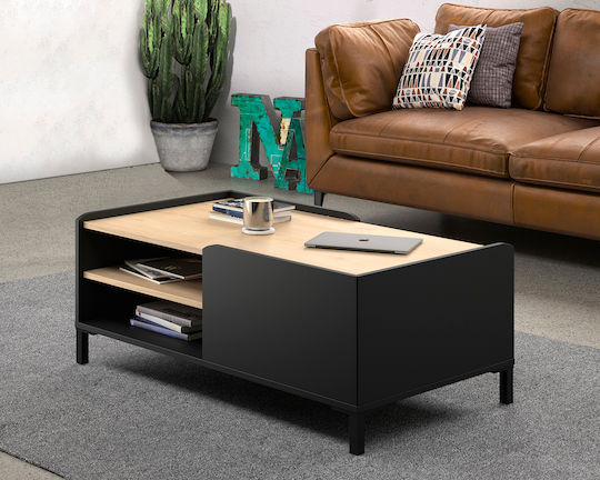 Централна Кафе Маса Amsterdam Natural Chestnut / Black