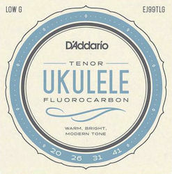 Daddario Μονές Carbon Χορδές 4τμχ για Γιουκαλίλι Tenor Ukulele Low-G Daddario Μονές Carbon Χορδές 4τμχ για Γιουκαλίλι Tenor Ukulele Low-G