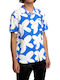 Bailey Elder Short-sleeved Cotton Shirt Floral Multicolour