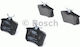 Bosch Σετ Τακάκια Πίσω 2τμχ για Audi A4 / A6 Renault Clio / Fluence Renault / Vw