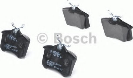 Bosch Σετ Τακάκια Πίσω 2τμχ για Audi A4 / A6 Renault Clio / Fluence Renault / Vw