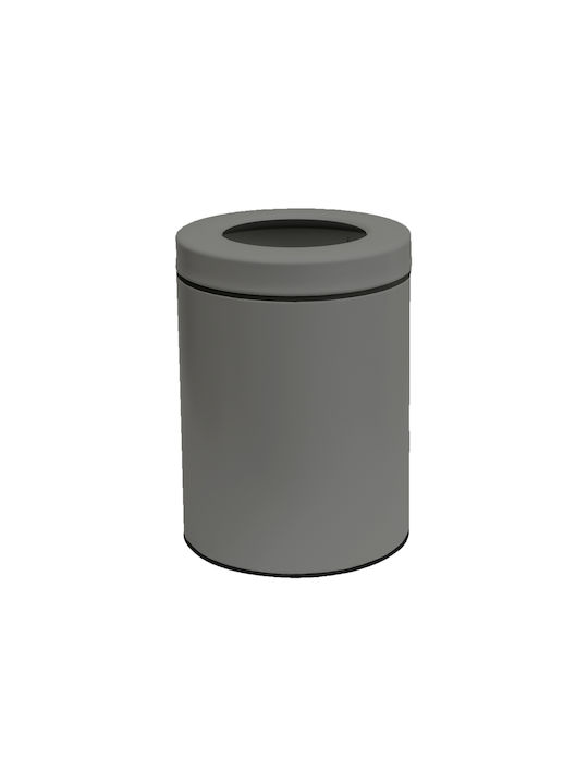 Pam & Co Office Metal Waste Bin 5lt Gray 21x21x28cm