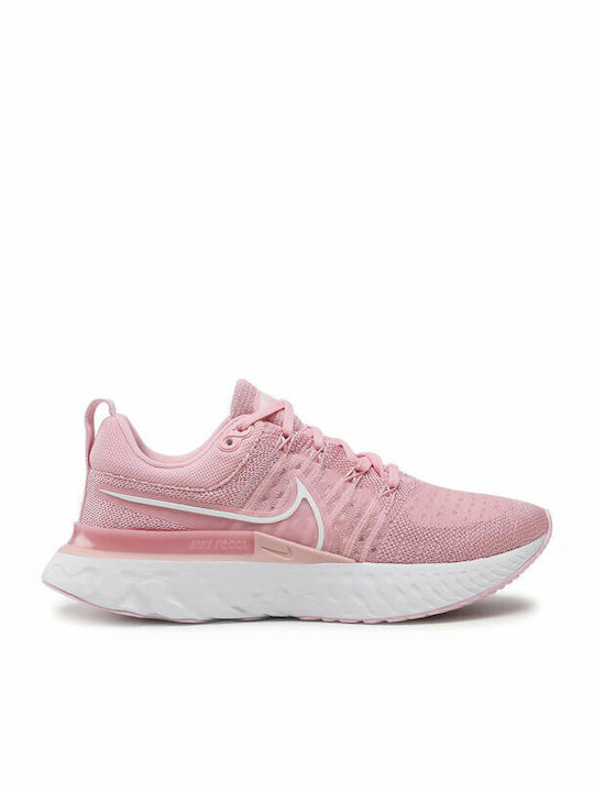 Nike React Infinity Run Flyknit Γυναικεία Αθλητικά Παπούτσια Running Pink Glaze / White / Pink Foam
