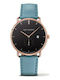 Paul Hewitt Herrenuhr 42mm Batterie mit Blau Lederarmband