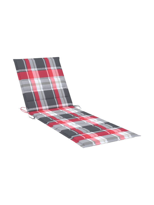 vidaXL Sun Lounger Cushion Red 200x60cm.