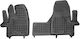 Rezaw Plast Front Mats 2pcs Tray Type for Ford Tourneo Custom / Transit Custom 2018-2023 Black