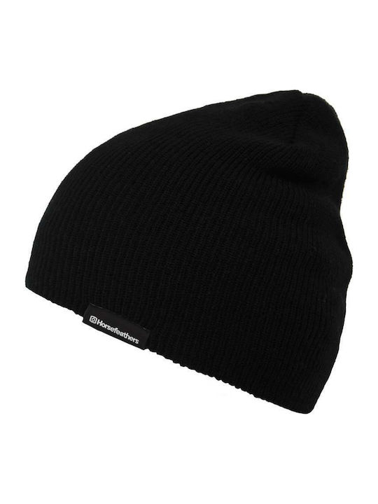 Horsefeathers Knitted Beanie Cap Black AA821B