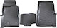Rizline Set of Front and Rear Mats 3pcs Tray Type for Ford Transit 2013 Black