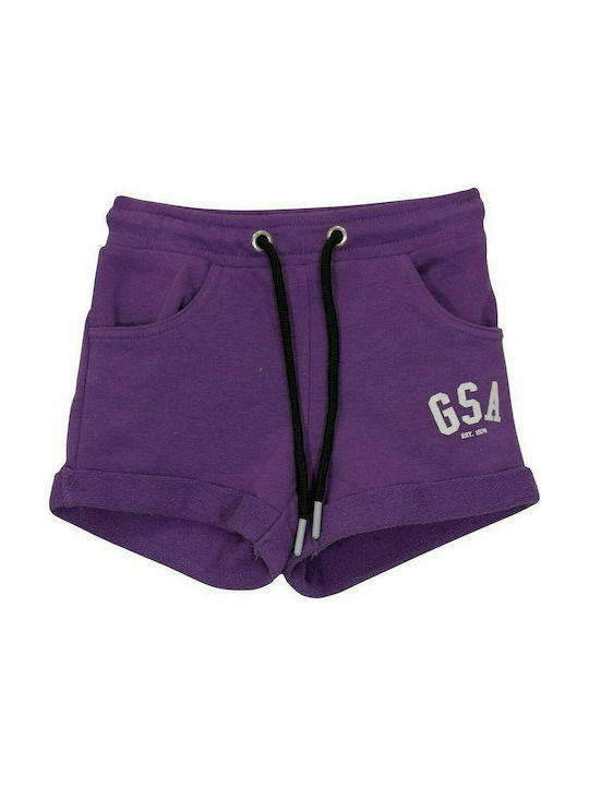 Παιδικό Σορτς/Βερμούδα Υφασμάτινο Basic Shorts 88-3716 Μωβ
