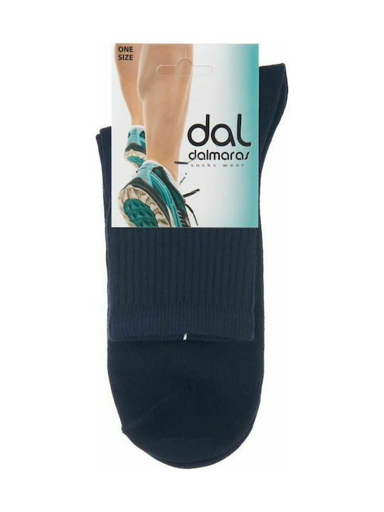 Dal 949 Men's Solid Color Socks Navy