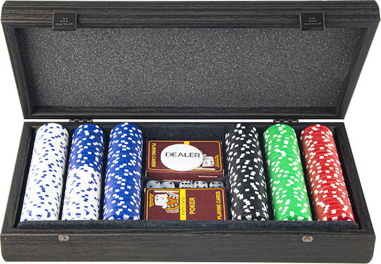Manopoulos Σετ 300 Μάρκες Poker 11.5gr με 2 Τράπουλες