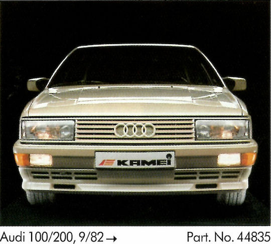Kamei Spoiler Αυτοκινήτου Μπροστά Συμβατό με Audi 100 / 200 1982