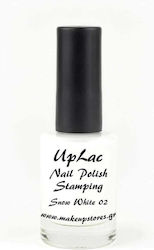 UpLac Stamping 02 Dekorative Lacke für Nägel in Weiß Farbe