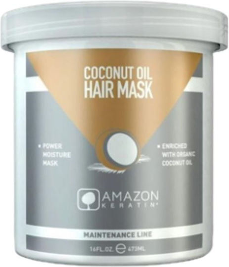 Amazon Keratin Keratin Coconut Oil Hair Mask for Hydration 473ml