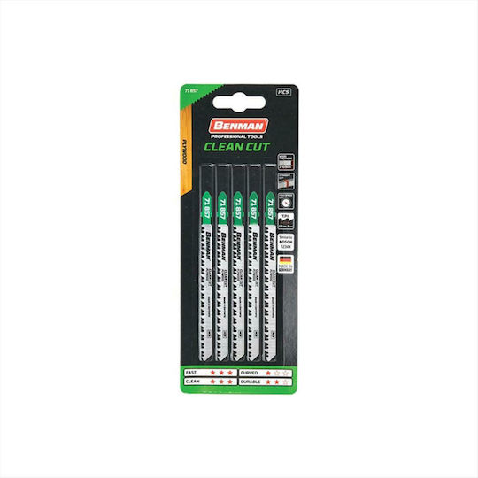 Benman 71857 Blade for Wood 115mm 5pcs