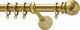 Viometale Metallic Curtain Pole Jamaica Single Φ25mm 180cm Matte Grey