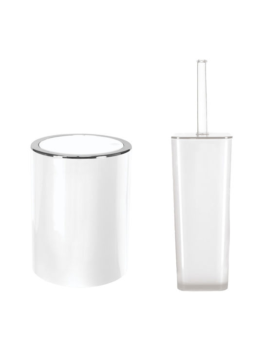 Kleine Wolke Easy Plastic Toilet Brush and Bin ...