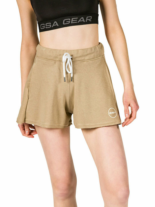 GSA Organic Falten Damen-Shorts Beige