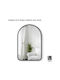 Umbra Hub Arched Wandspiegel mit Black Kunststoff Rahmen 91.4x61cm 1Stück